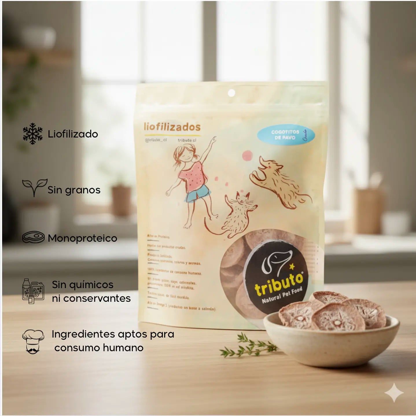 Snack Premium Tributo Cogotito de Pavo 100gr