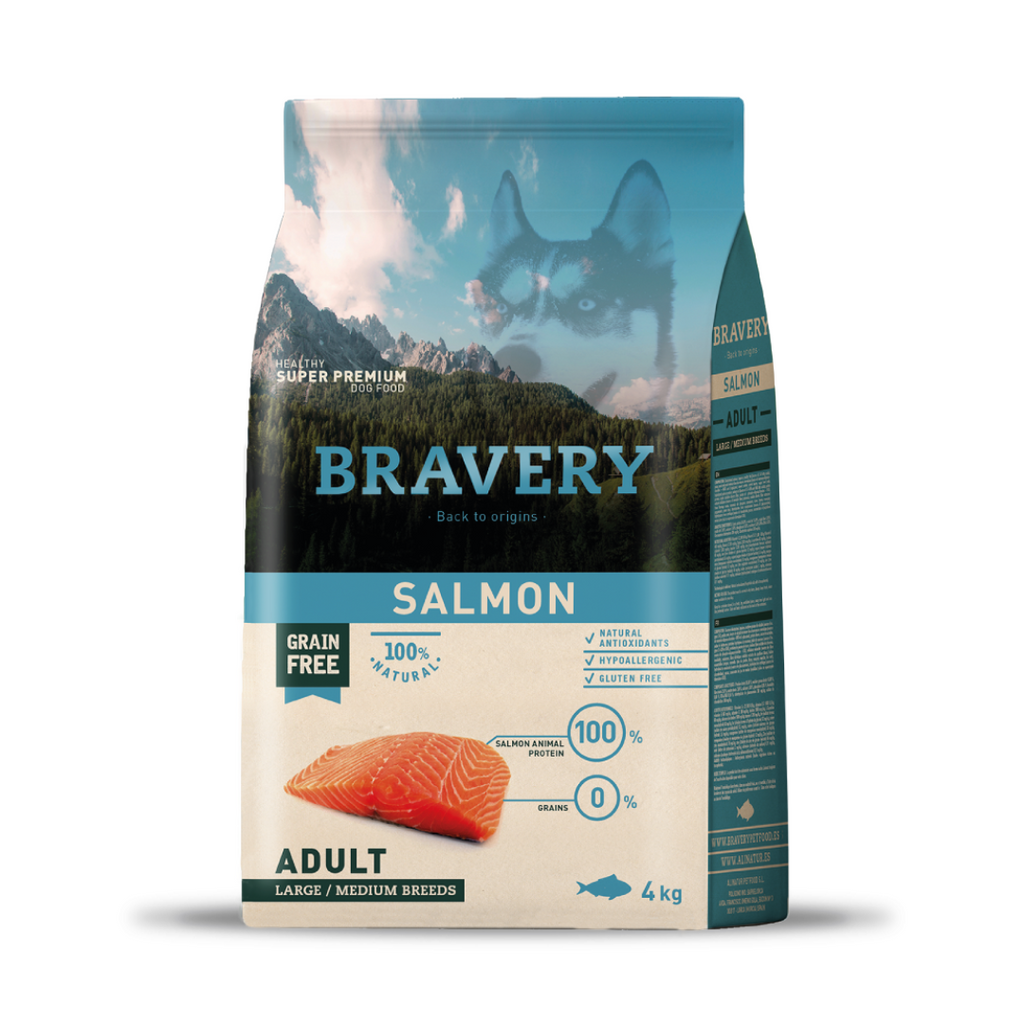 Bravery Salmón Adulto Raza mediana / grande