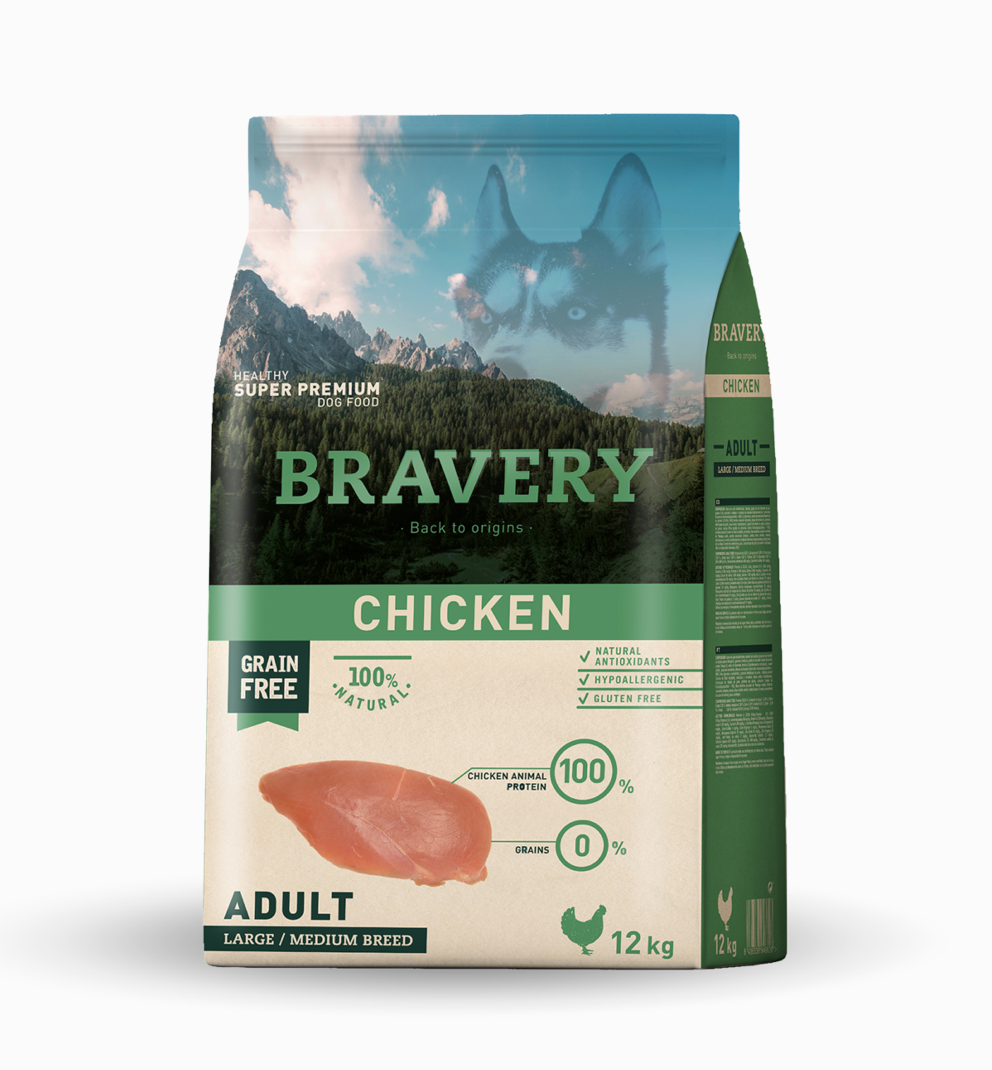 Bravery Pollo Adulto  Raza mediana / grande