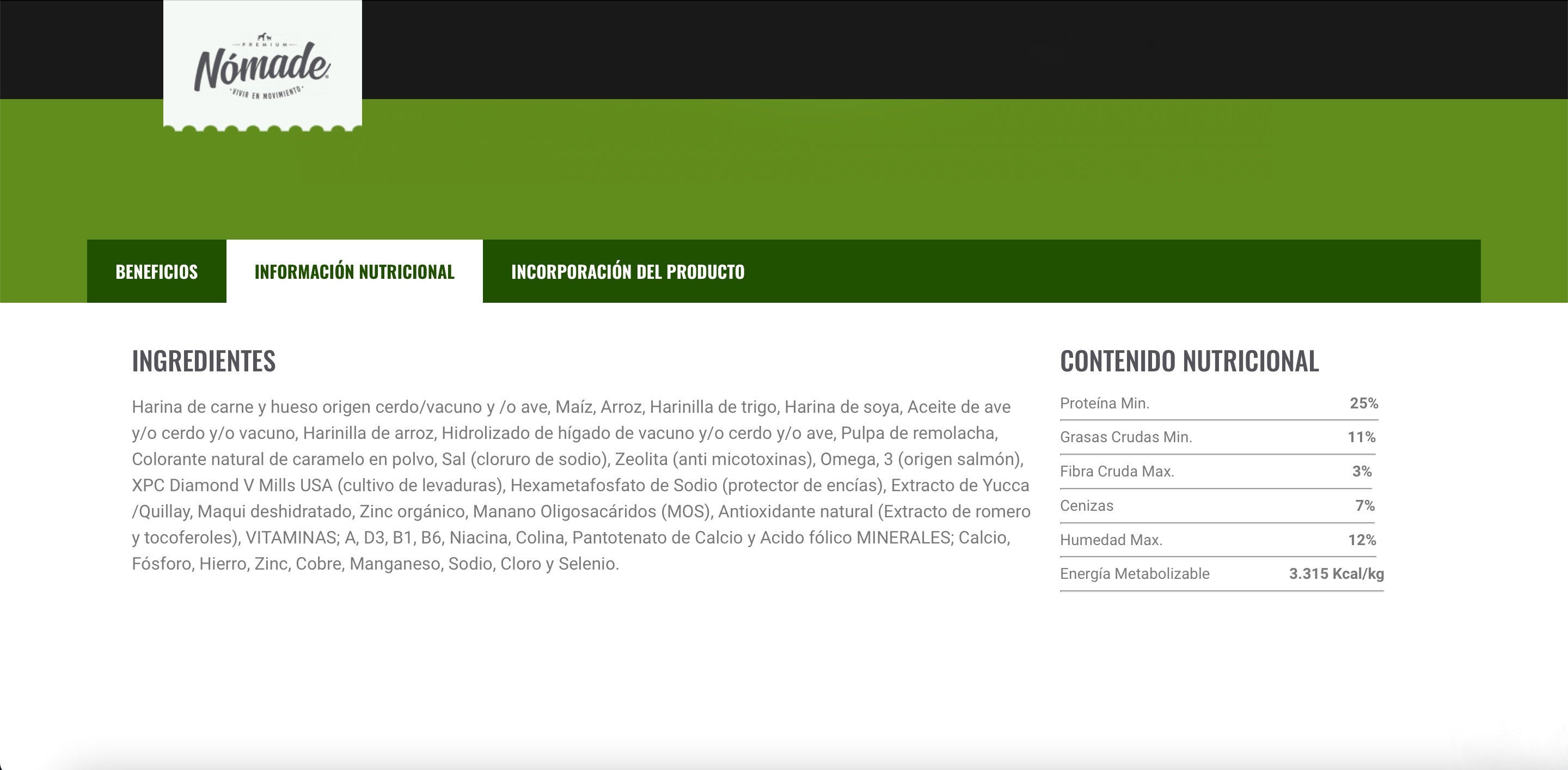 Nomade Adulto Razas Pequeñas