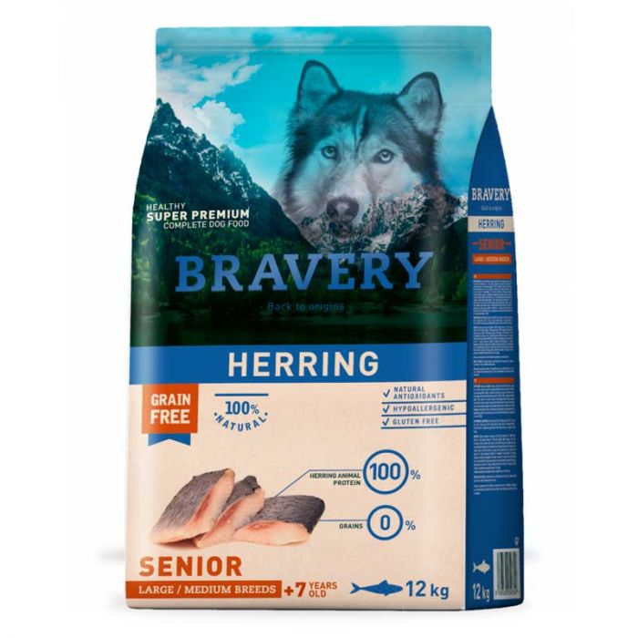 Bravery Arenque Senior Adulto Raza grande / mediana