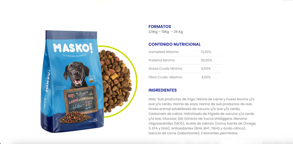 Masko Adulto Raza grande 25 Kg